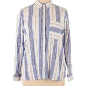 LOFT Linen Blend Button Down